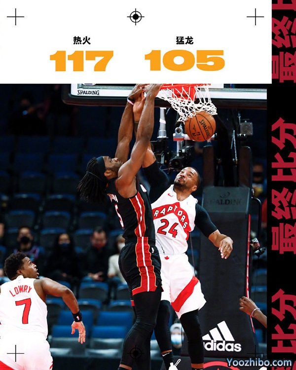<a href=/lanqiuyouguan/heat/ target=_blank class=infotextkey>热火</a>以117-105击败了<a href=/lanqiuyouguan/raptors/ target=_blank class=infotextkey>猛龙</a>